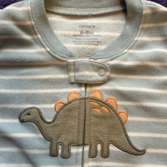 Carter's fleece sleep sacks (x2) - 6-9 Months - Picture 2 of 4